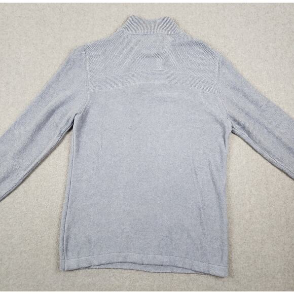 NWT Flag & Anthem Mens Quarter Zip Size Small Blue Sweater - Picture 5 of 12